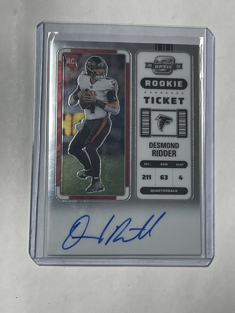 2022 Panini Contenders Optic Desmond Ridder Rookie Ticket Rps Auto Silver Prizm