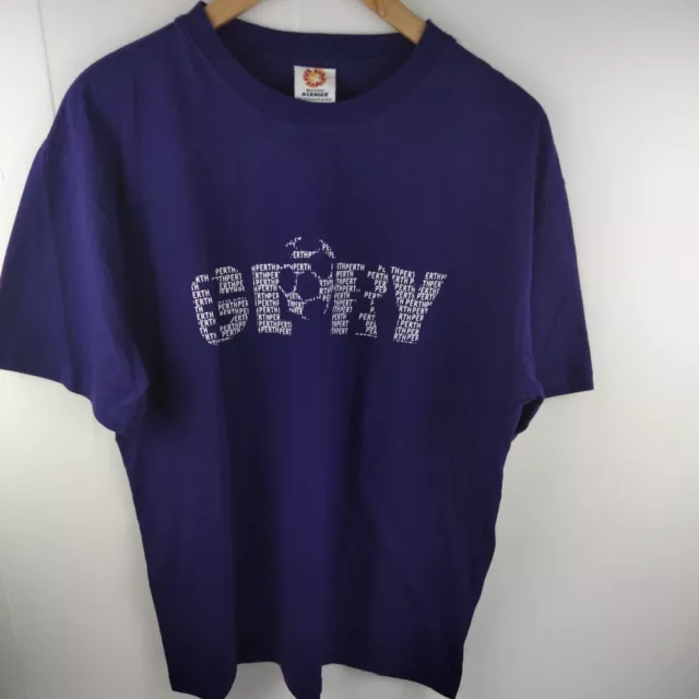 Perth Glory Reebok Hyundai A-League Official Soccer Football T-Shirt Mens Large