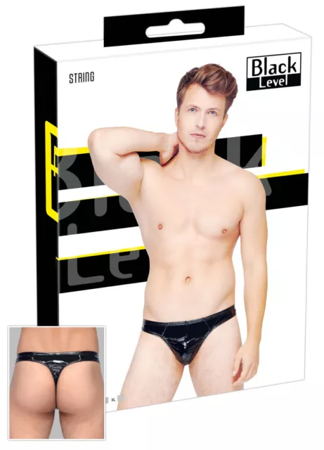 "Biancheria intima uomo vernice perizoma Rio M L XL uomo lucida club sexy lingerie ""Pierre" 2