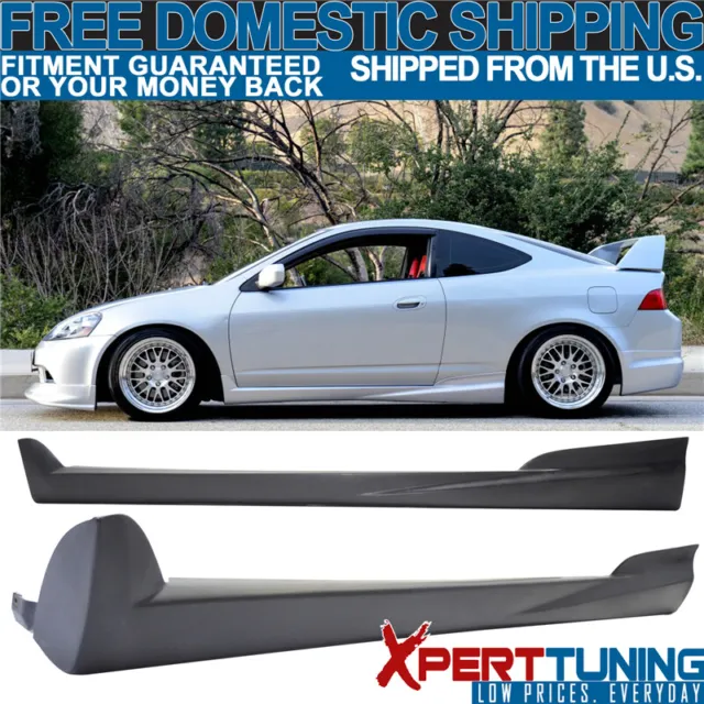 Fits 02-06 Acura RSX PU Mugen Style Unpainted Side Skirt