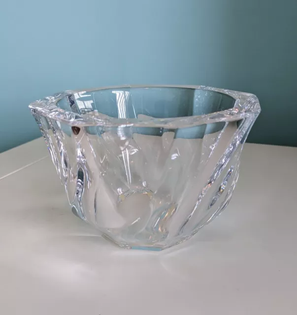 NIB Orrefors Sweden Crystal Bowl, Residence by Olle Alberius, NO RESERVE