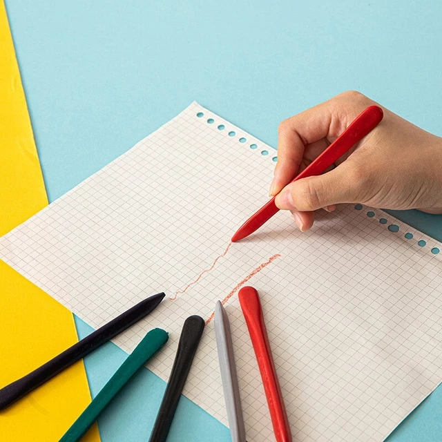 Spazzola triangolare non colorante matite per bambini colori vivaci facile da rifare