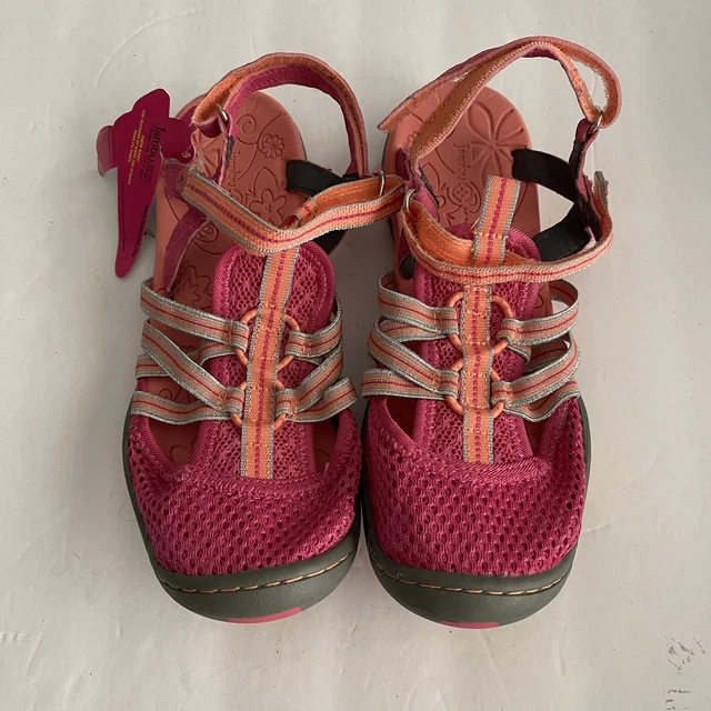 Jambu KD Kids Water Shoes Girls 3 Pink Orange Adjustable Athletic New