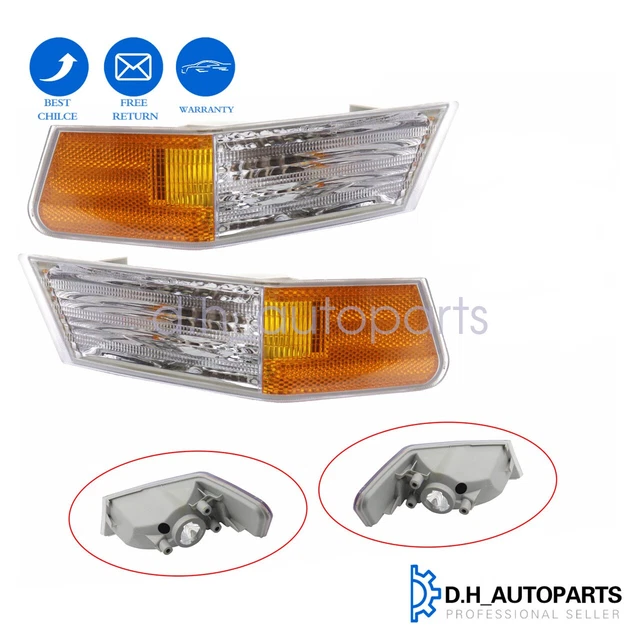 KAIHUIXING Signal Light Driver Side Plastic Lens Clear & Amber Lens Corner Parking Light Lamp Truck Toyota 4runner Base Limited Sr5 1997 1998 Bulb S As