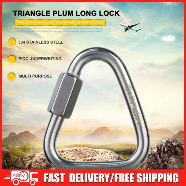 Mountaineering Buckle Stainless Steel Safety Buckle Quick Link for Rock Climbing