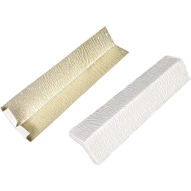 Amerimax 3/8 pulgadas x 12 pulgadas Esquina de revestimiento en relieve de aluminio blanco 61012 Amerimax