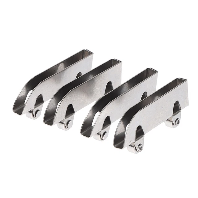 4 pz puleggia di ferro 5 mm vetro porta scorrevole morsetto ruota rullo binario corsa-H7