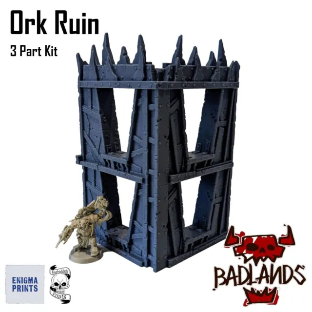 Ork Ruin - 2-teiliges Kit - Wargaming Tischplatte Streugelände & Landschaft