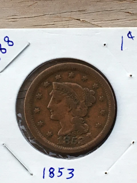 1853 large cent