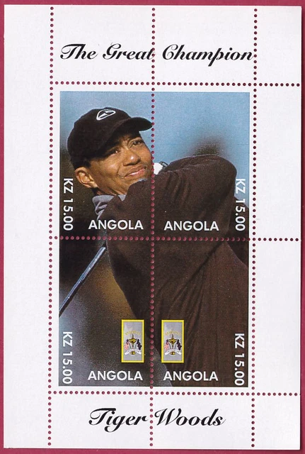 Angola toller Kleinbogen postfrisch,Tiger Woods ( Nr. 1245 )