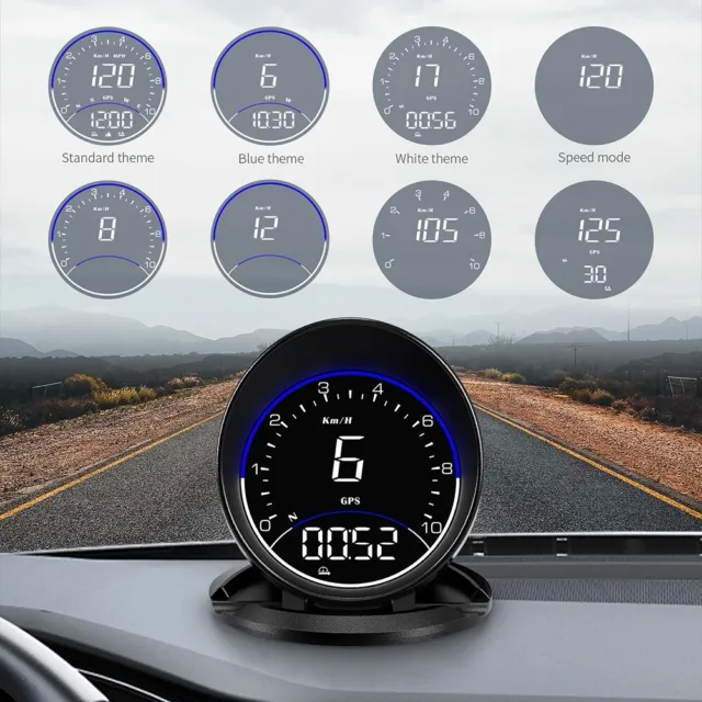 Plug and play voiture HUD GPS universel multifonction compteur de vitesse tête