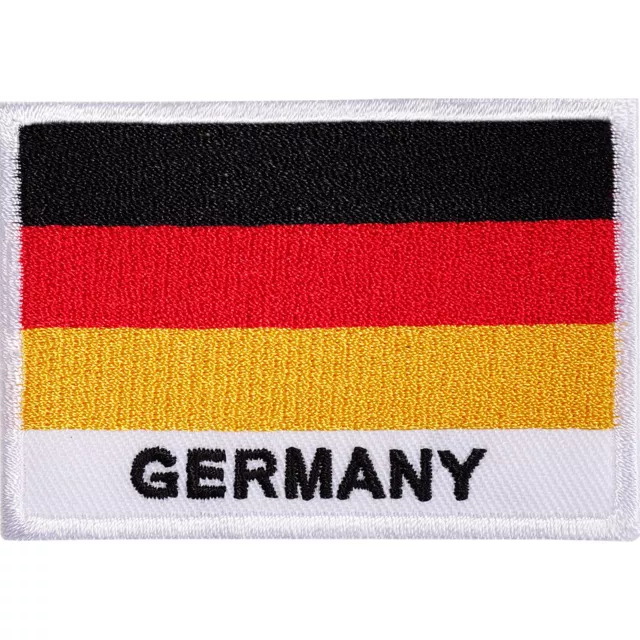 Germany Flag Embroidered Iron / Sew On Patch Deutschland German Shirt Bag Badge