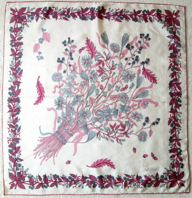 MISSONI Foulard en soie TBEG vintage Scarf 85x92 cm