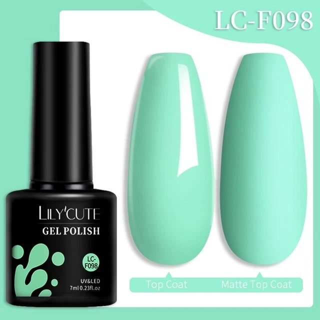 LILYCUTE 7M Gel Esmalte de Uñas Barnices UV Arte en Uñas Remojo Set Base de Gel Parte Superior