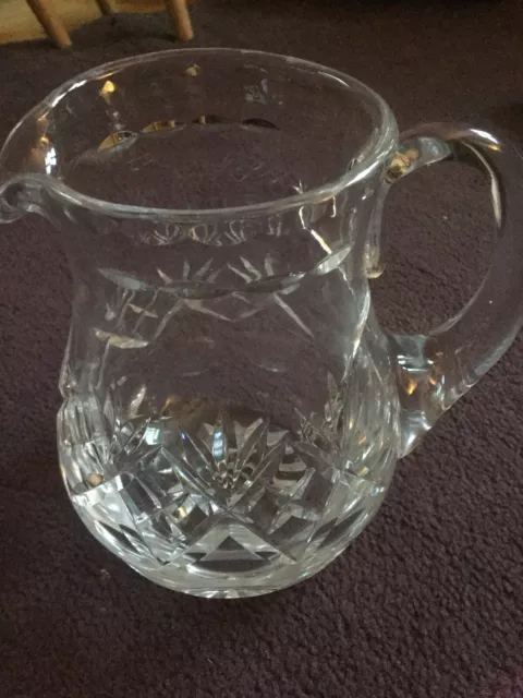 Beautiful Thomas Webb Hand Cut Crystal Glass Jug/Pitcher