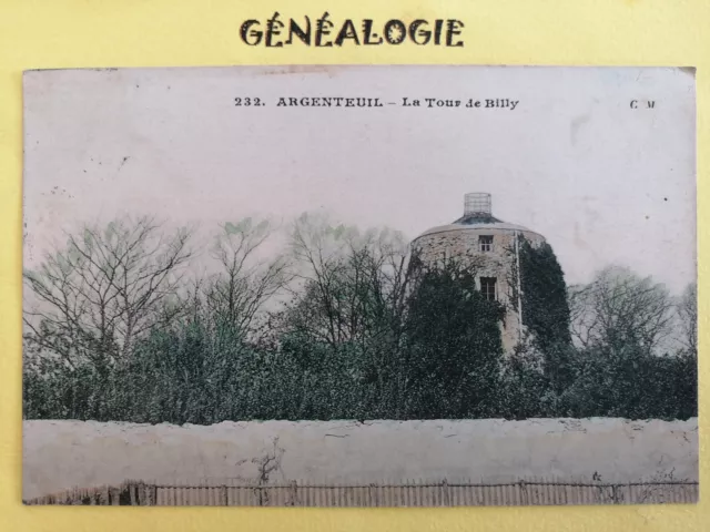 Antique 95 - SILVEREUIL in 1909 La TOUR de BILLY postcard