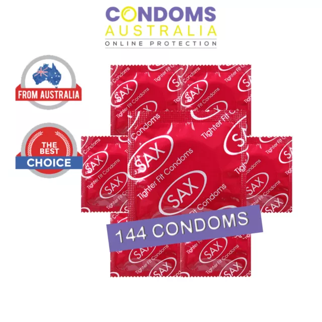 Sax Tighter Fitting Condoms Bulk (144 Condoms)