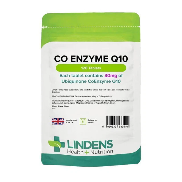 LINDENS COENZYME Q10 30 mg (120 tablets) £13.01 PicClick UK