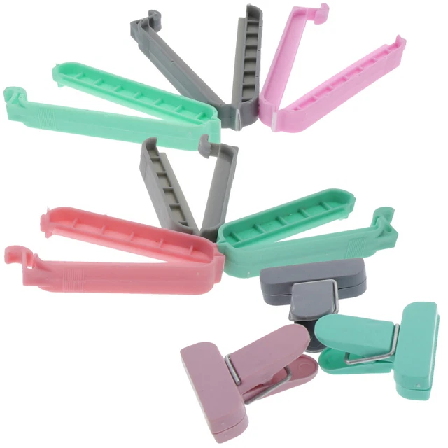 36 pz clip per gli alimenti morsetti di chiusura sacchetti per snack set clip
