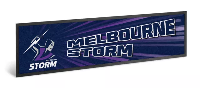 Melbourne Storm NRL Bar Mat Runner Team Logo Special Edition 2024 Holiday Gifts