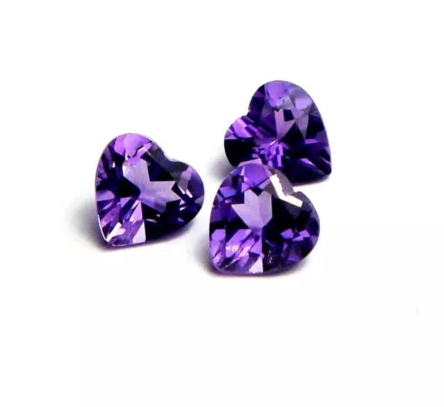 1x Amethyst - Herz facettiert ct. 5x5mm  (AM063)