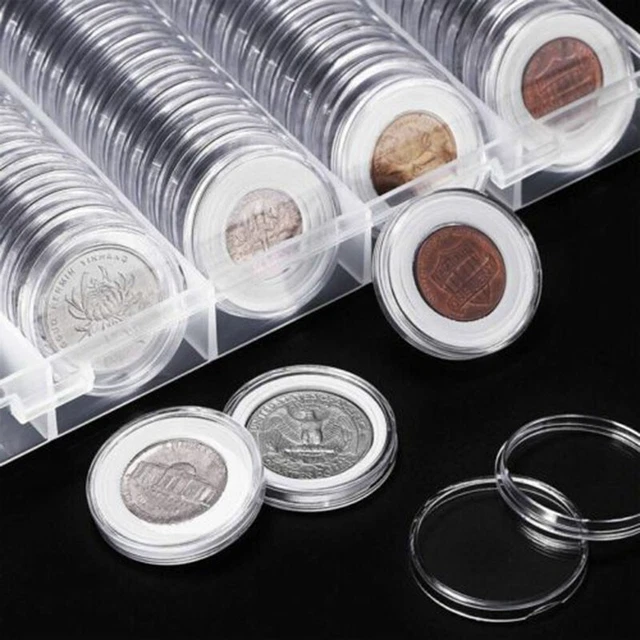 Allernieuwste 40 capsules pour pièces de monnaie 30 mm - Capsules