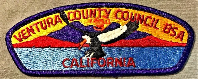 Ventura County Council Ca Oa Ca Topa Topa Lodge 291 Flap Patch Rare Variety Csp