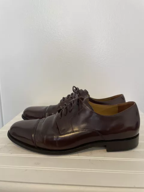 COLE HAAN OXFORD Size 13M Brown cap toe dress shoe $25.00 - PicClick