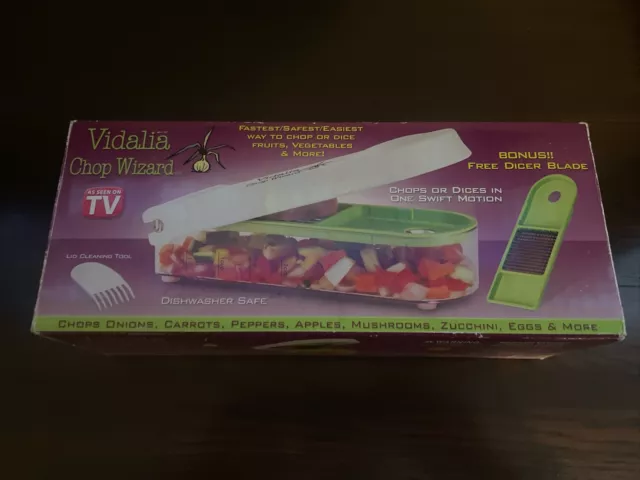 Vidalia Chop Wizard Food Vegetable Fruit Dicer Chopper With Bonus Blade