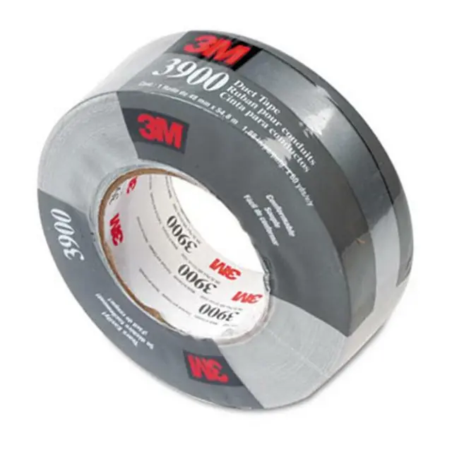 3M 3900 Poly-Coated Cloth Duct Tape General Maintenance 2 x 60 Yards Silver