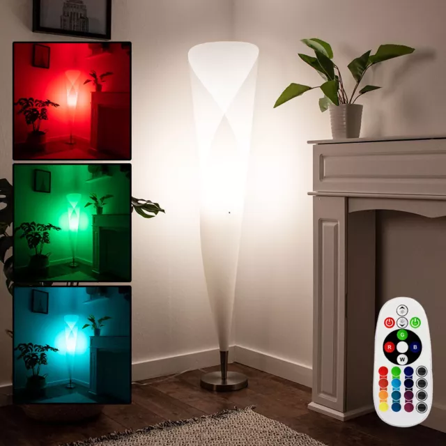 LED Standleuchte Stehlampe Wohnzimmerlampe Steh Leuchte Farbwechsler Dimmbar