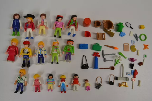 Playmobil Figur Figuren 15 verschiedene Kinder Baby Zubehör Teile Set 5