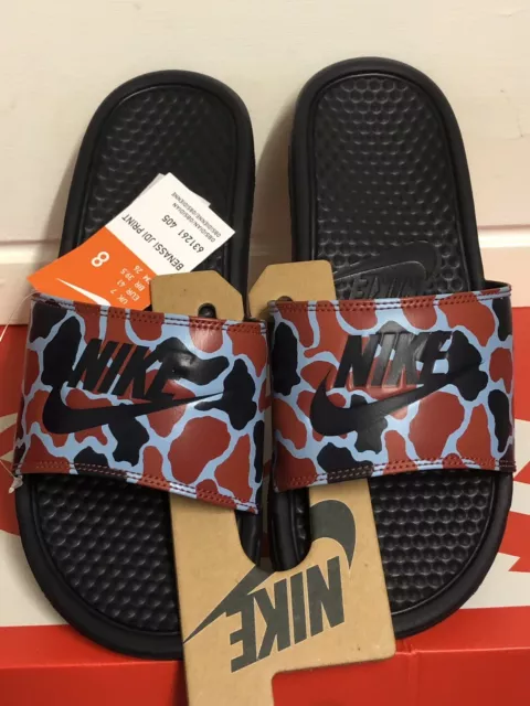 Nike Benassi JDI PRINT Mens Slide UK 7 EUR 41 US 8