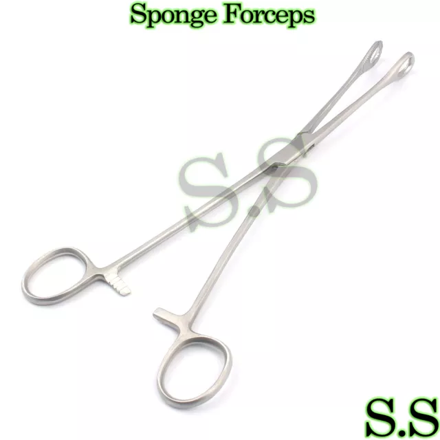 Herramienta de alicates perforados corporales Forester SPONGE FORCEPS 9,5" serrados rectos