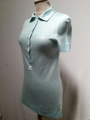 Tshirt Polo Top d'été Courrèges femme T.34 VINTAGE 60 Courrèges shirt size XXS