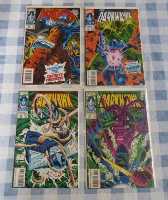 Marvel Comics Lot Of 4 Darkhawk Comics No. 31, 32, 33,  & 34 Bagged Boarded