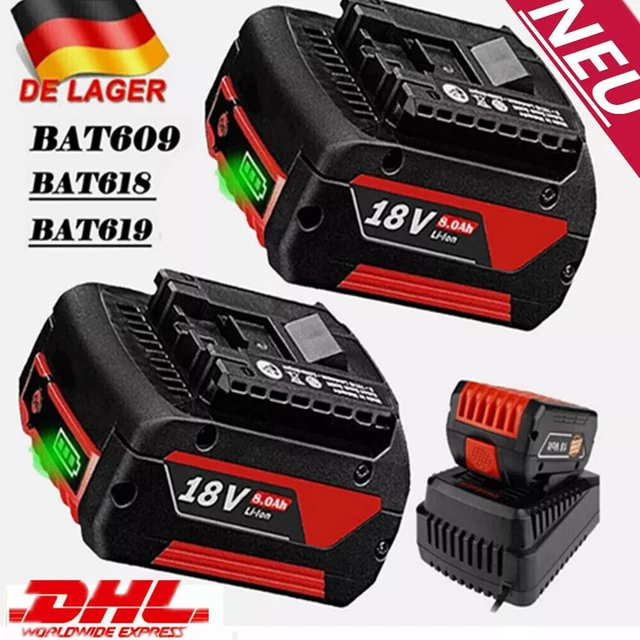 BATTERIA LITIO BOSCH 18V Original 3Ah Gbh Gsr Gsb Gdr Indicatore Led Garanzia 252426209997