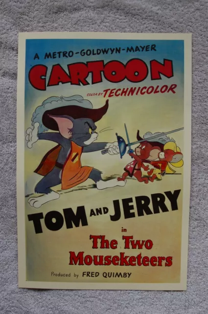 Tom and Jerry The Two Mouseketeers Lobby Card Movie Poster