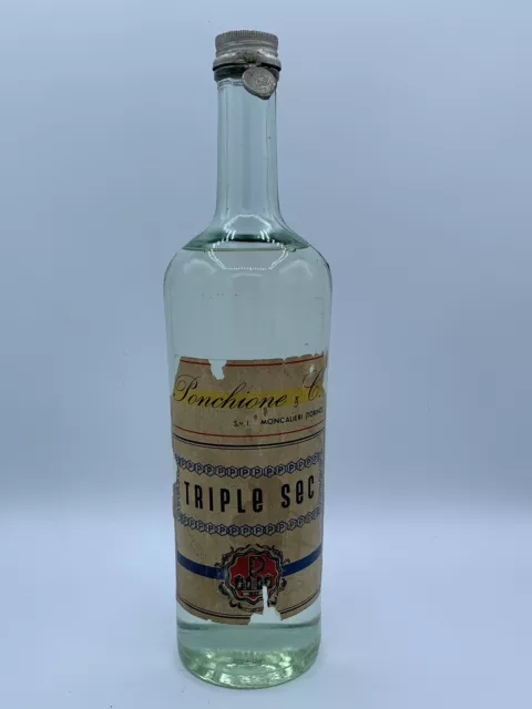 Liquore Triple Sec Sigillo Stella Anni 50s Ponchione & C. Moncalieri 1 Lt 40%