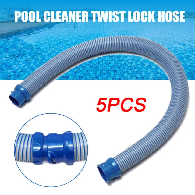5x Pool Cleaner Twist lock Hose 1 meter For Baracuda Zodiac X7 T3, T5, MX6 MX8
