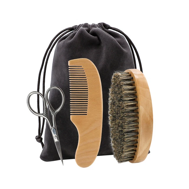 Set cura barba legno set cura uomo barba starter kit rasatura modellazione