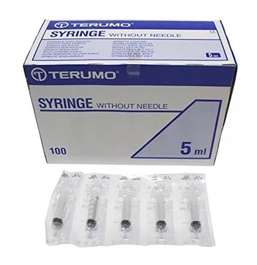 5ml - Terumo Sterile Syringes - Hypodermic Luer Slip - Fast P&P