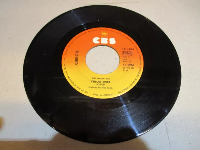 (160) Christie ‎– Yellow River - 7" Single Vinyl