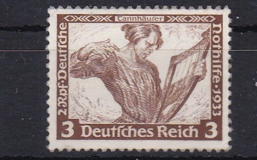 Briefmarke TANNHÄUSER Mi-Nr. 499 A ** Postfrisch + sw Ansichtskarte