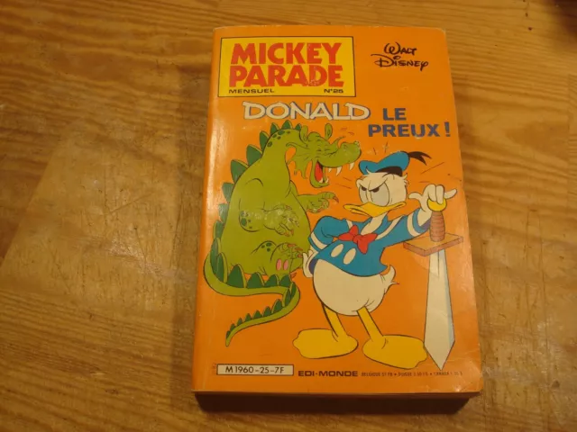 Mickey parade N° 25   / Donald le Preux !  / TBE