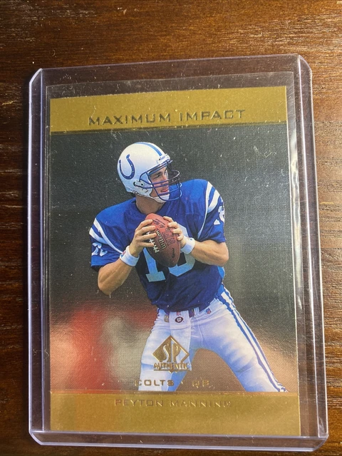 1998 SP Authentic Maximum Impact Peyton Manning ROOKIE RC #SE11 - Colts HOF 1998 SP Authentic Maximum Impact Peyton Manning ROOKIE RC #SE11 - Colts HOF