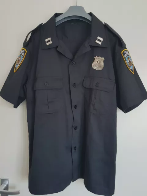 Neu, Us Police Uniform - Hemd Gr: S, M, L, Xl, 2Xl, Kostüm, New York