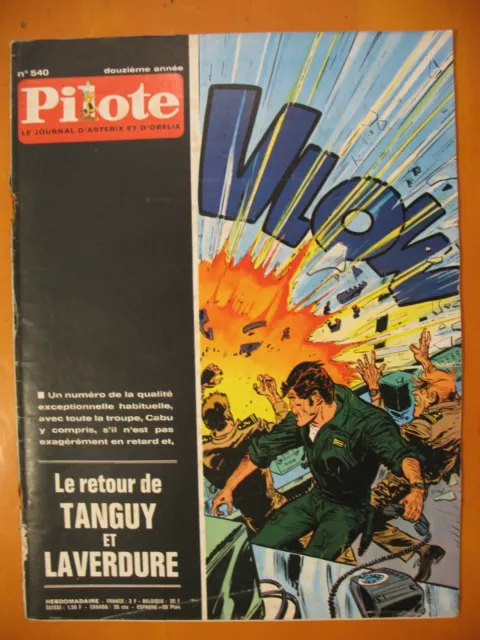 PILOTE 540 du 12/03/1970-Tanguy-Laverdure. Pilotorama: Le ciel appartient à tous