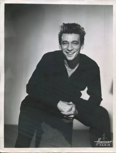 Yves MONTAND SUPERBE PHOTOGRAPHIE ORIGINALE 24*18 HARCOURT