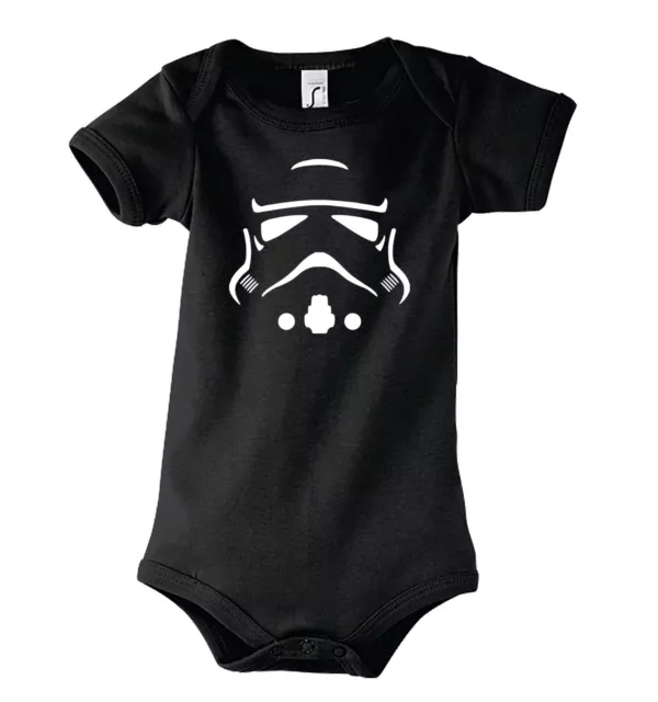 Youth Designz Baby Strampler Stormtrooper Print Body Star Yoda Luke Wars Film
